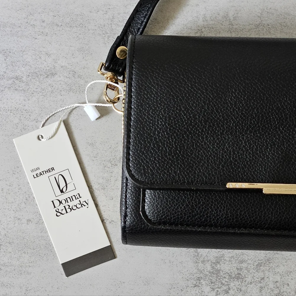 Donna & Becky Leilani Double Zipper Crossbody Purse